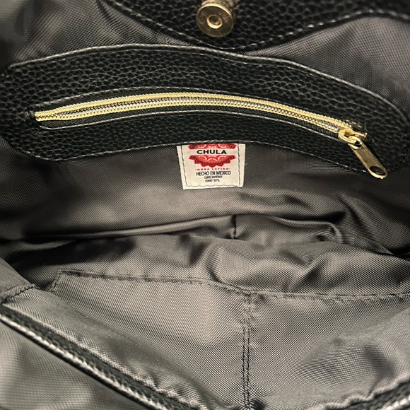 Floral Women's Hobo Bag in Black - Picture 5 of 13